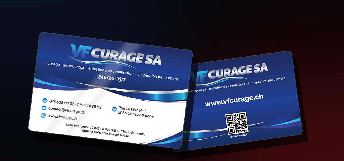 Business Card Design VF Curage SA business card print design with spot UV finish by Motakabbir Hossan